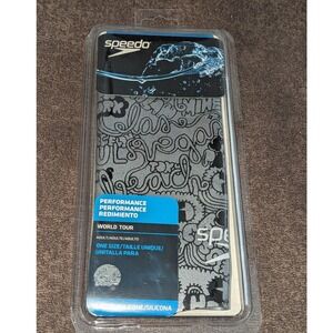 Speedo World Tour Performance Silicone Swim Cap Heather Grey 7510146 One Size